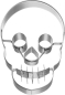 Preview: Totenkopf klein, 7 cm