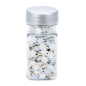 Preview: Dekorzucker Schneeflocke blau/weiss 40g.