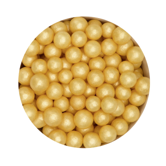 Dekorzucker Perlen Gold Maxi, 60g. Städter