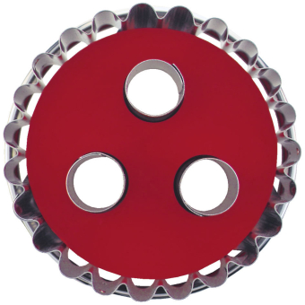 Linzer mit Auswerfer 6,5 cm Edelstahl
