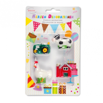 Preview: Kerzen Bauernhof 4Stk., Städter