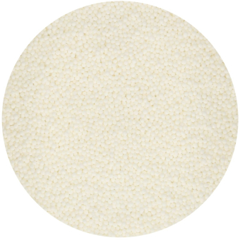 Preview: Dekorzucker Nonpareilles Weiss, FunCakes 80g.