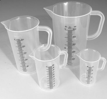 Messbecher Kunststoff, 50 ml.