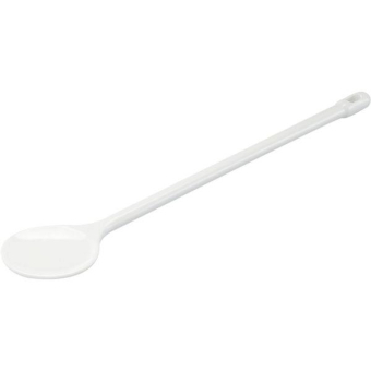 Kochlöffel Kunststoff, rund, 38 cm, weiß