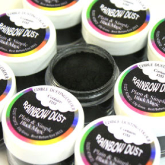 Speisefarbe Pulver schwarz 3g. Rainbow Dust