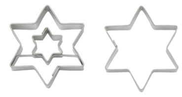 DUO Ausstecher Stern in Stern 4,5 cm