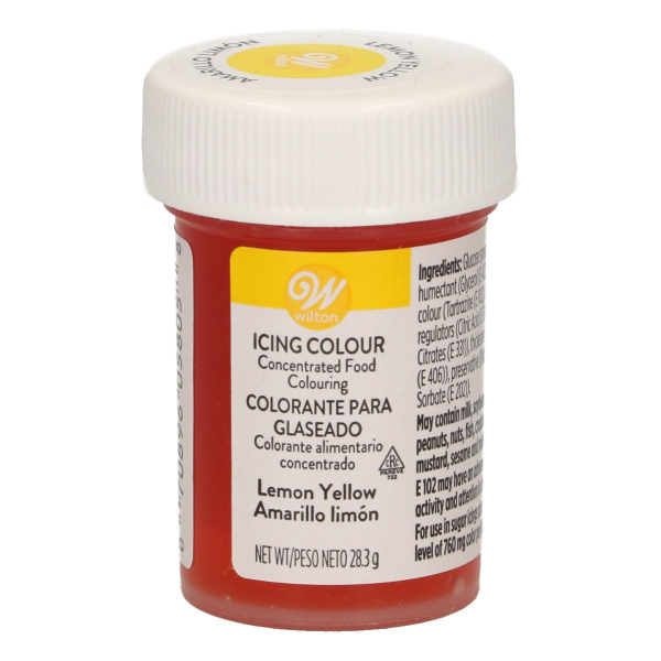 Speisefarbe Paste Zitronengelb / Lemon Yellow 28g. Wilton