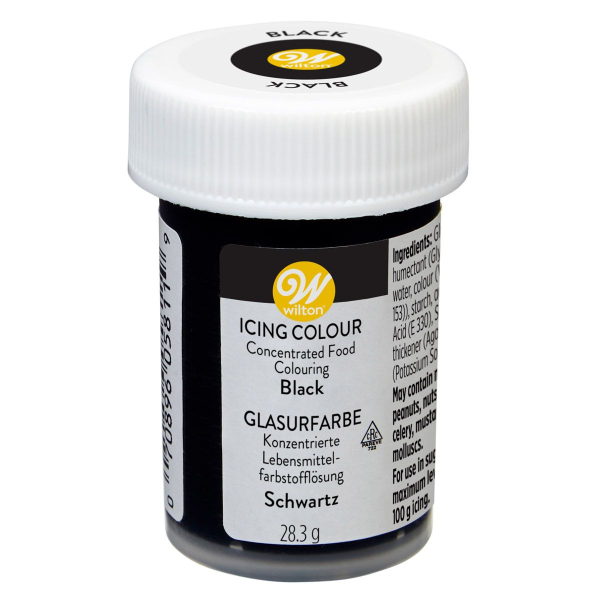 Speisefarbe Paste Schwarz / Black 28g. Wilton