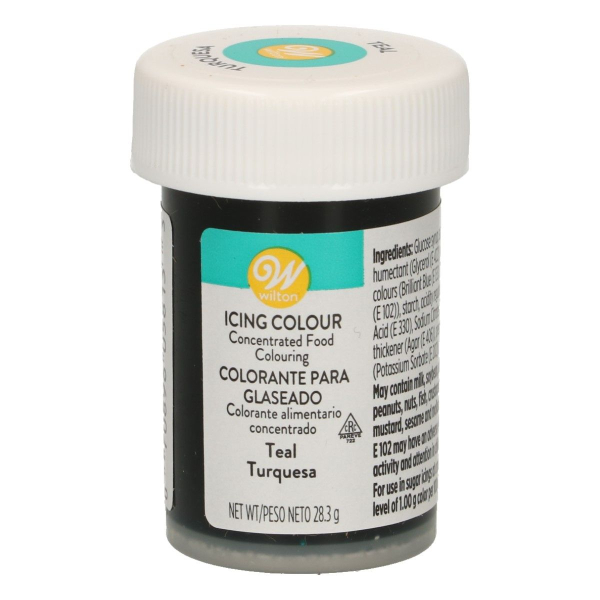 Speisefarbe Paste Türkis / Teal 28g. Wilton