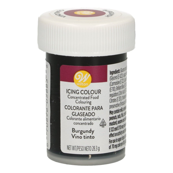 Speisefarbe Paste Weinrot / Burgund 28g. Wilton