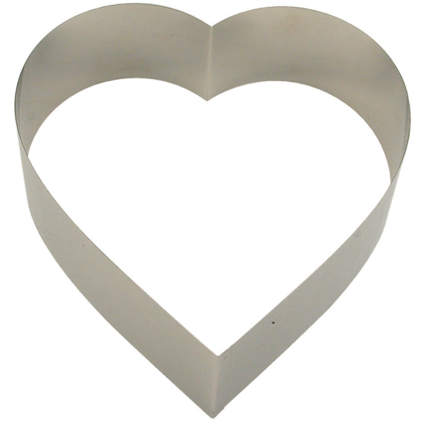Backrand HERZ Edelstahl 26 cm Städter