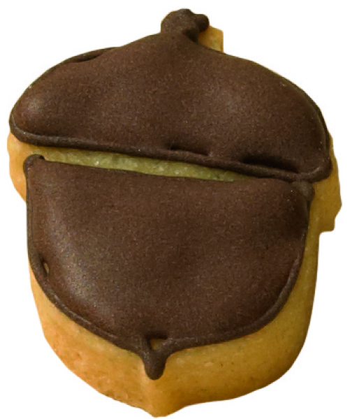 Eichel klein 4 cm mit Innenprägung