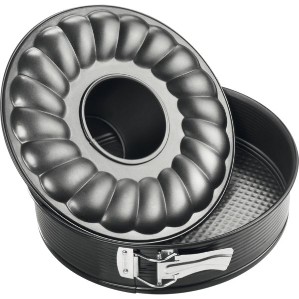 Springform mit Flach- und Rohrboden 28 cm, Black Metallic von Zenker