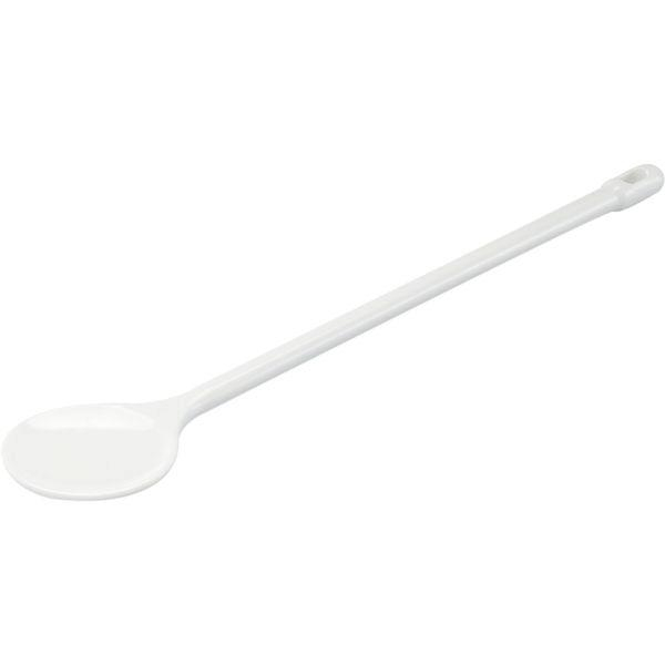 Kochlöffel Kunststoff, rund, 57 cm, weiß