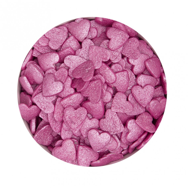 Dekorzucker Herzen Purple 50g. Städter