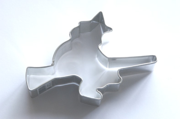 Hexe mit Besen 8 cm