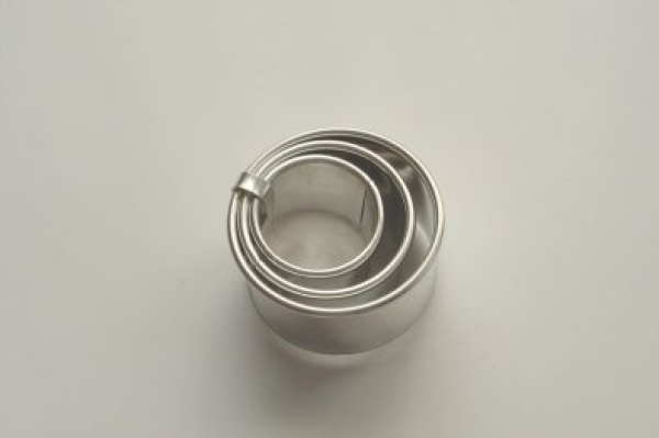 Rund glatt 3-tlg. 2,5/3,5/4 cm