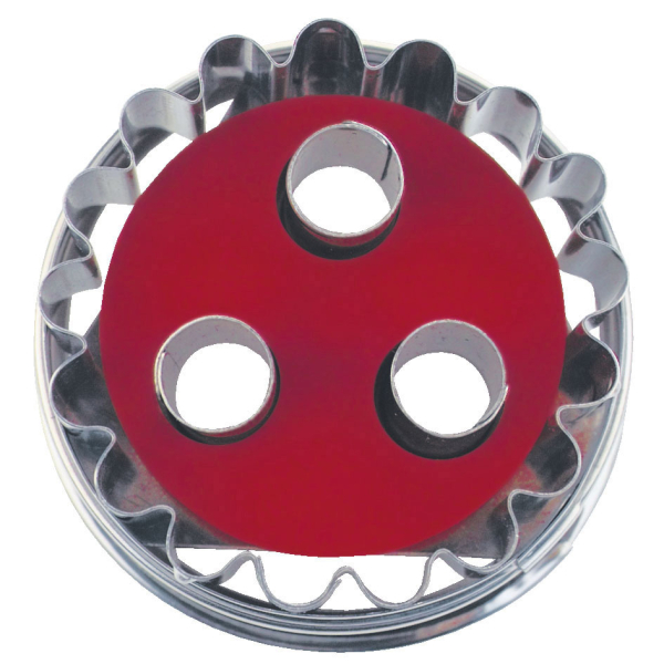 Linzer mit Auswerfer 4,8 cm Edelstahl
