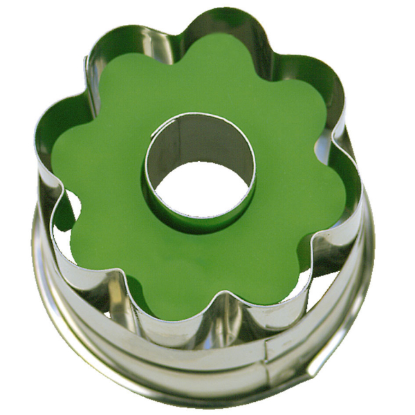 Linzer m. Rosette 8er mit Auswerfer 4 cm Edelstahl