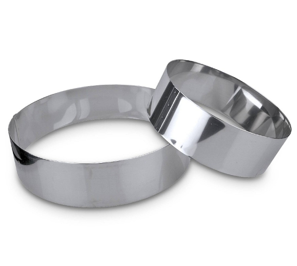 Backrand - Tortenring 28 cm, nicht verstellbar, Edelstahl, Städter