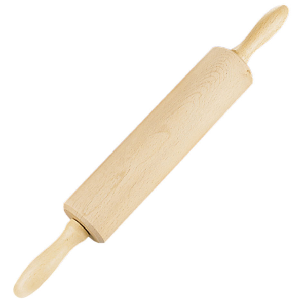 Teigroller Holz mit Kugellager und Eisen-Achse, Städter