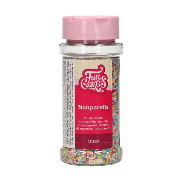 Dekorzucker Nonpareilles bunter Discomix, FunCakes 80g.