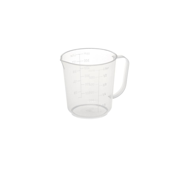 Messbecher, mit gravierter Skala, 0,5 Lt. von Mira