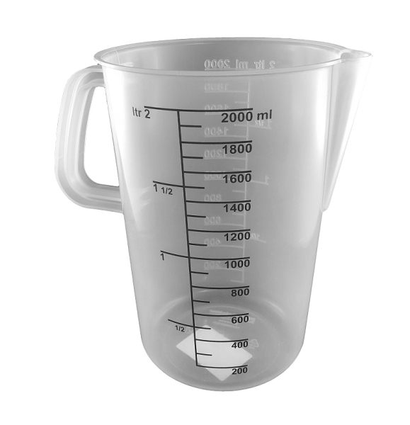 Messbecher Kunststoff, 2 Liter
