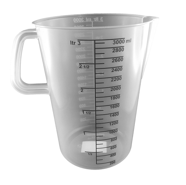 Messbecher Kunststoff, 3 Liter
