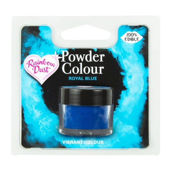 Speisefarbe Pulver Königs-Blau (Royal-Blue) 3g. Rainbow Dust