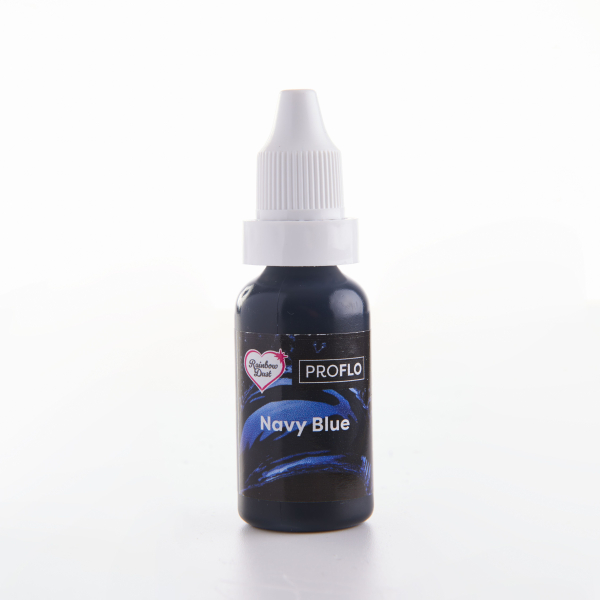 Speisefarbe flüssig blau (Navy Blue) 16ml. Rainbow Dust ProFlo