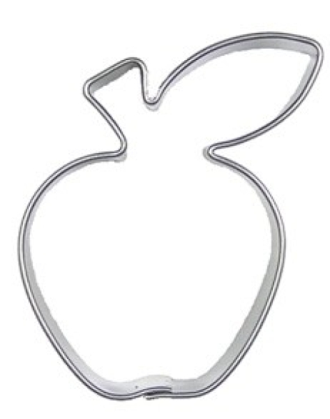 Apfel mit Blatt 4,5 cm