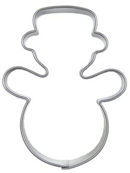 Schneemann rund m. Hut 6 cm