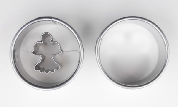 DUO Ausstecher Kreis mit Engel 3 cm
