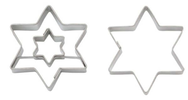 DUO Ausstecher Stern in Stern 4,5 cm