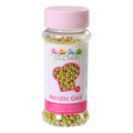 Dekorzucker Perlen Metallic Gold 80g. Funcake