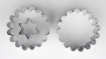 DUO Ausstecher Kreis gewellt mit Stern 4 cm